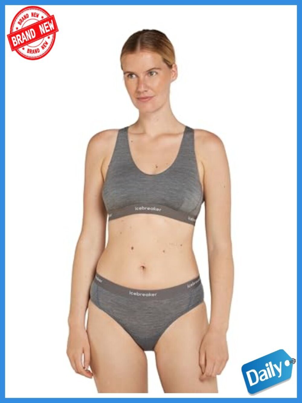 Merino Wool Racerback Sports Bra - Cool-Lite Active Support